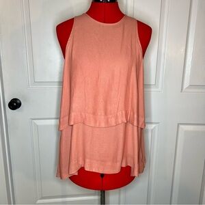 Free People 'Layers in Love' Tiered Tunic Tank Top, Apricot, Women's Small